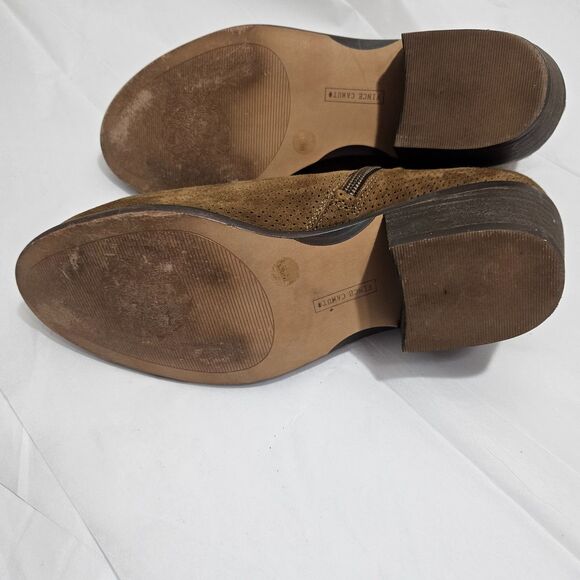 Vince Camuto W SZ 6 Leather Western ankle booties Brown Suede Boho Parveen - Picture 2 of 7